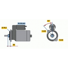 0 001 107 022 BOSCH Стартер