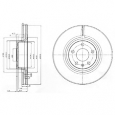 BG3939 DELPHI Тормозной диск
