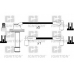 XC493 QUINTON HAZELL Комплект проводов зажигания