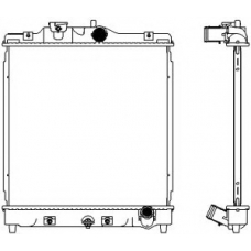 3211-1046 SAKURA  Automotive Радиатор, охлаждение двигателя