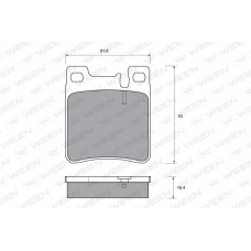 151-1227 WEEN Комплект тормозных колодок, дисковый тормоз