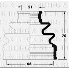 BCB6040 BORG & BECK Пыльник, приводной вал