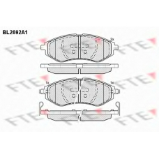 BL2692A1 FTE Комплект тормозных колодок, дисковый тормоз