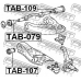 TAB-109 FEBEST Подвеска, рычаг независимой подвески колеса