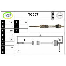 TC337 SERA Приводной вал