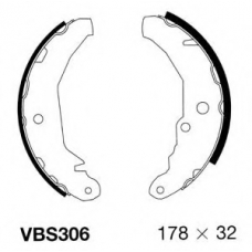 VBS306 MOTAQUIP Комплект тормозных колодок