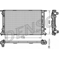 DRM02022 DENSO Радиатор, охлаждение двигателя