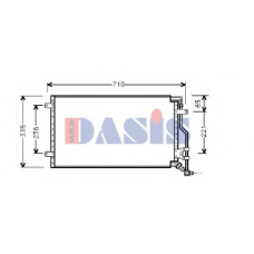 082030N AKS DASIS Конденсатор, кондиционер