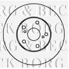 BBD4345 BORG & BECK Тормозной диск