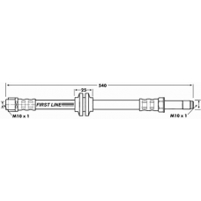 FBH7097 FIRST LINE Тормозной шланг