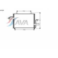 DW5084 AVA Конденсатор, кондиционер