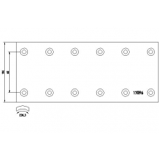 17096 TEXTAR Тормозные колодки, барабанный тормоз