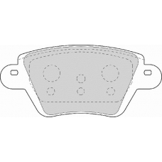 FD6844A NECTO Комплект тормозных колодок, дисковый тормоз