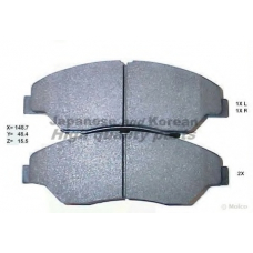 1080-9030O ASHUKI Комплект тормозных колодок, дисковый тормоз