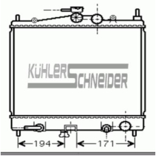 1601011 KUHLER SCHNEIDER Радиатор, охлаждение двигател