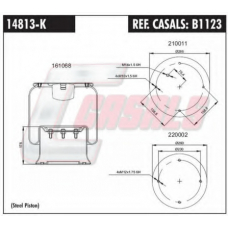 B1123 CASALS Кожух пневматической рессоры