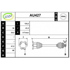 AU427 SERA Приводной вал