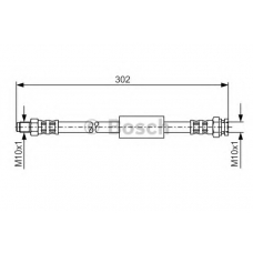 1 987 476 682 BOSCH Тормозной шланг