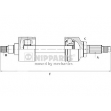 N2802004 NIPPARTS Приводной вал