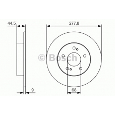 0 986 479 T86 BOSCH Тормозной диск