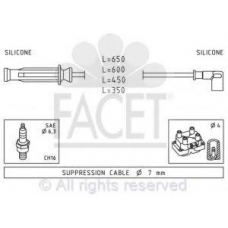 4.9906 FACET Ккомплект проводов зажигания