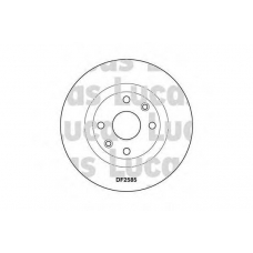 DF2585 TRW Тормозной диск