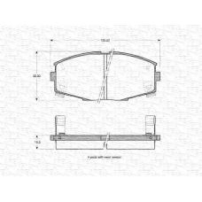 363702160961 MAGNETI MARELLI Комплект тормозных колодок, дисковый тормоз