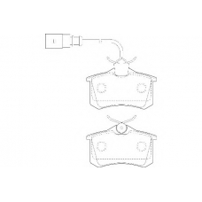 WBP20961E WAGNER LOCKHEED Комплект тормозных колодок, дисковый тормоз