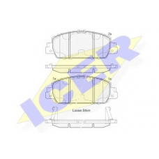 182153 ICER Комплект тормозных колодок, дисковый тормоз