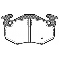 BPA0144.50 OPEN PARTS Комплект тормозных колодок, дисковый тормоз