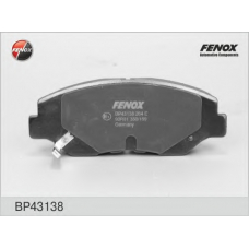 BP43138 FENOX Комплект тормозных колодок, дисковый тормоз