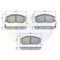 CBP3902 COMLINE Комплект тормозных колодок, дисковый тормоз