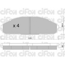 822-495-0 CIFAM Комплект тормозных колодок, дисковый тормоз