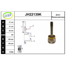 JH22139K SERA Шарнирный комплект, приводной вал