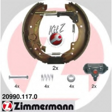 20990.117.0 ZIMMERMANN Комплект тормозных колодок