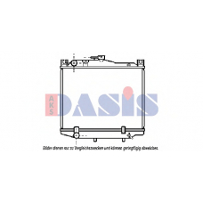 210150N AKS DASIS Радиатор, охлаждение двигателя