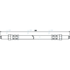 HOS3106 APEC Тормозной шланг