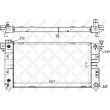 10-25283-SX STELLOX Радиатор, охлаждение двигателя