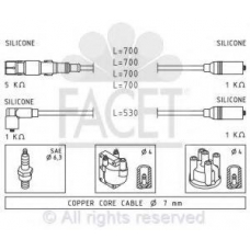4.9551 FACET Комплект проводов зажигания