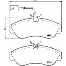 8DB 355 018-791 HELLA PAGID Комплект тормозных колодок, дисковый тормоз