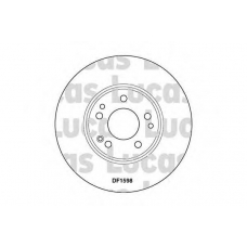 DF1598 TRW Тормозной диск