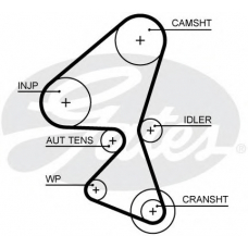 5657XS GATES Ремень ГРМ