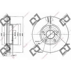 BD1014 DJ PARTS Тормозной диск