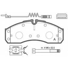 BPA0651.22 OPEN PARTS Комплект тормозных колодок, дисковый тормоз