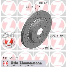 610.3718.52 ZIMMERMANN Тормозной диск