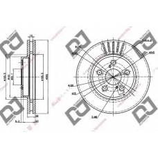 BD1228 DJ PARTS Тормозной диск