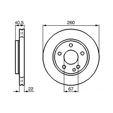 0 986 478 875 BOSCH Тормозной диск