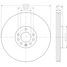 8DD 355 120-091 HELLA Тормозной диск