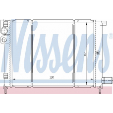 61397 NISSENS Радиатор, охлаждение двигателя