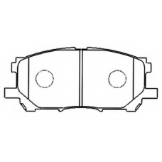 AKDC-1497 ASVA Комплект тормозных колодок, дисковый тормоз